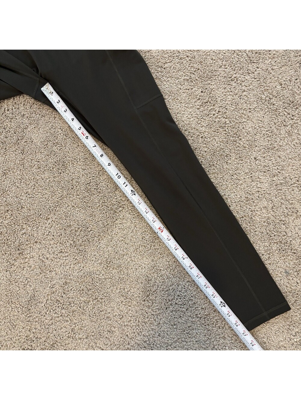 Popflex Supersculpt Leggings With Pockets 27” Inseam Size M Olive Green Gym Yoga - Picture 6 of 6